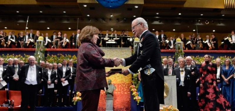 Momento de la entrega de los premios